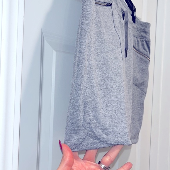 Tangerine Gray Heather Blue Athletic Drawstring Pocket Skorts Sz XL - Picture 4 of 9